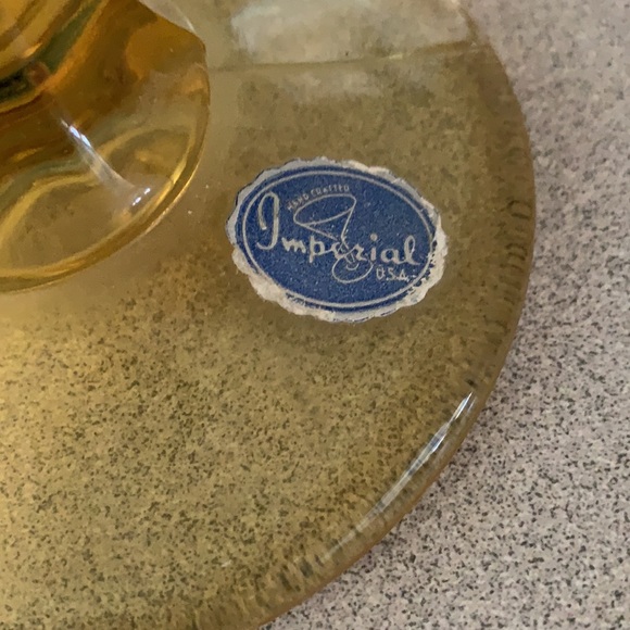 Imperial Amber Pedestal Vase - Picture 3 of 6